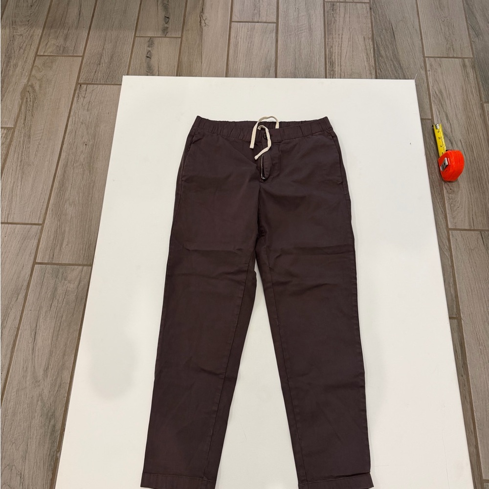 Bonobos Men's Casual Cotton Drawstring Pants - Dark Brown